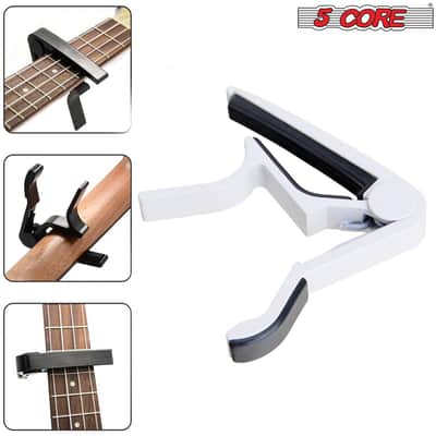 5 Core Capo Acoustic Electric Guitar 6 String Kapo Pair Quick And Easy Adjustment Classic Clip For Banjo Mandolin Or Ukulele Capotraste Para Guitarra image 3
