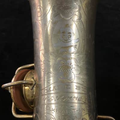 Conn New Wonder II 1925 alto saxophone - Gold Plate image 4