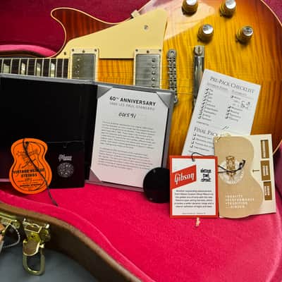 Gibson Custom Shop 60th Anniversary '60 Les Paul Standard Reissue V2 2020 - #001591 Tomato Soup Burst image 15