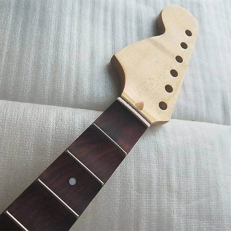 Scalloped Rosewood Fingerboard Guitar Stratocaster Strat Style Reversed Headstock Maple Neck image 1