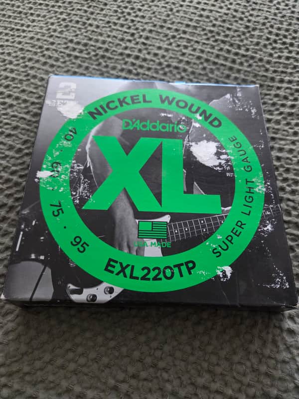 D'Addario EXL220TP Twin pack. Nickel Wound Long Scale Super Light Bass Guitar Strings, 40-95 Nickel image 1