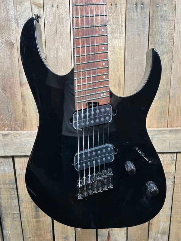 Ibanez RG Standard RGMS7 Multi-scale 7-string Electric Guitar - Black image 1