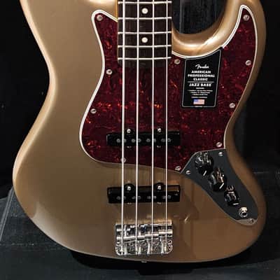 Fender American Professional Classic Jazz Bass - Faded Firemist Gold, Rosewood Fingerboard 2025 image 2