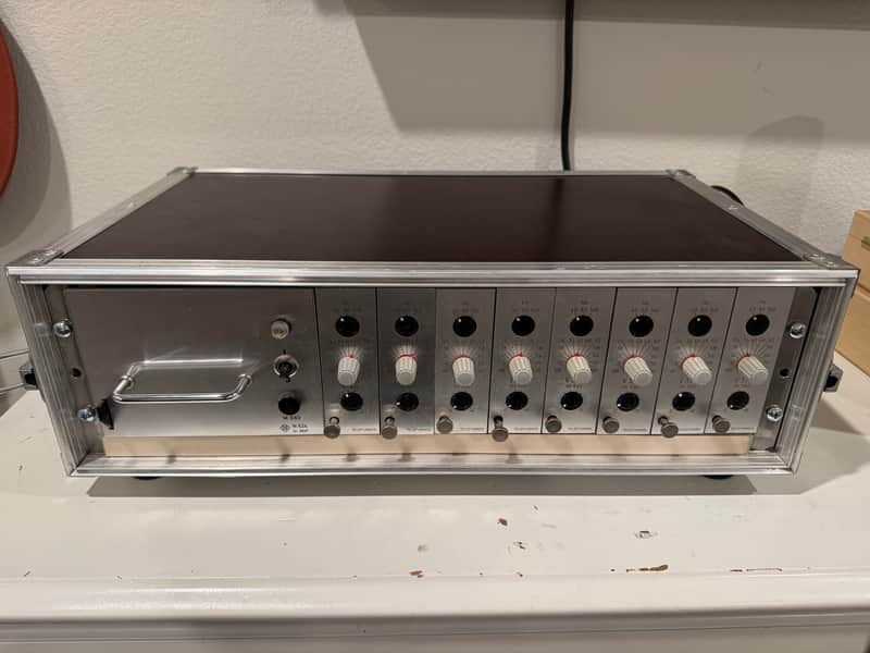 Rare 8-Channel TAB/Telefunken V376 Mic Preamp Rack – Original PSU – 3 Sequential Pairs image 1