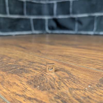Slingerland 1960s Vintage Brass Square Nut – Original Hi‑Hat Stand Hardware image 4