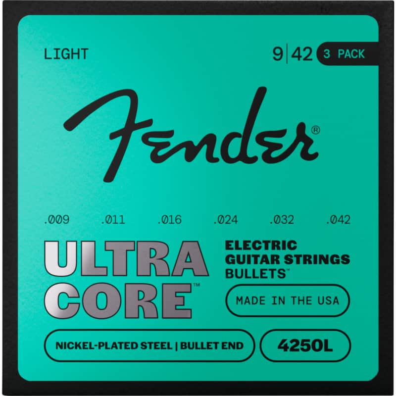 Fender 4250L Ultracore Bullet End 09-42 - 3-Pack - Electric Guitar Strings image 1