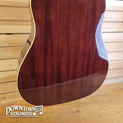 Gibson Acoustic J-160E Original Acoustic / Electric Guitar with Gibson Hard Case - Vintage Sunburst image 7