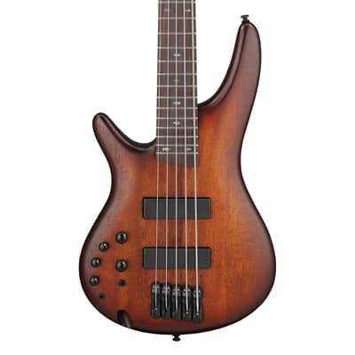 Ibanez SR505AL SR Standard 5-String LH Bass - Mahogany Brown Burst Low Gloss image 1