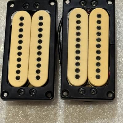 Vintage Carvin M22N and M22T pickups - Crème and Black image 1