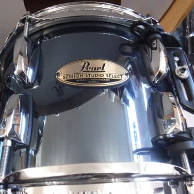 Pearl Session Studio Select 5pc Shell Pack-STS925XP/C766-Black Mirror Chrome-10/12/14/16/22-Excellent! image 3