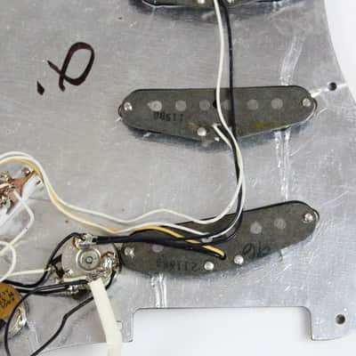 1979-1980 Vintage Fender Stratocaster Loaded PICKGUARD All Original USA ~Aged Patina~ 1970s 1980s CBS Era Strat image 8