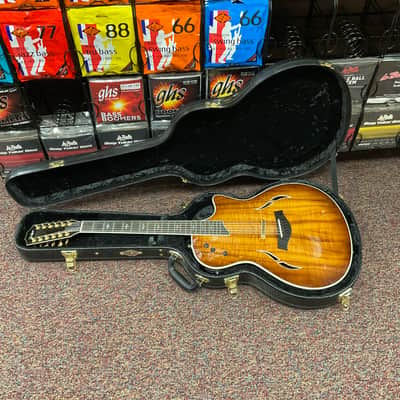 Taylor T5C2-12 Custom Koa 12-String 2008 - 2013 - Koa Shaded Edgeburst image 11