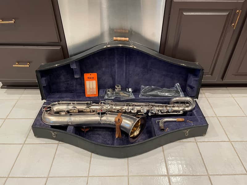 Beautiful 1913 Early Buescher True Tone Baritone Saxophone High Pitch (Serviced and Ready to Play) image 1