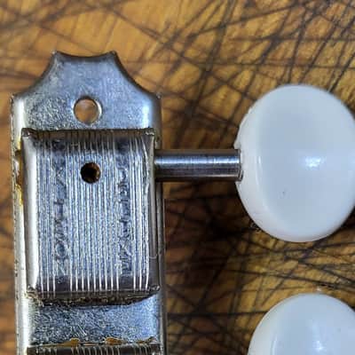Vintage 1969 Kluson Deluxe Double Line 6 in a line Guitar Tuners Luthier Parts image 2