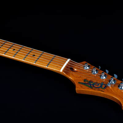 Jet JS-450 TBS 450 Series Basswood Flamed Maple Top Body Canadian Roasted Maple Neck 6-String Electric Guitar image 9