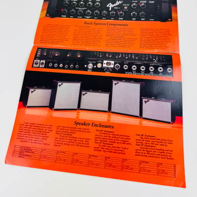 Fender Guitar Amplifiers Full-Line Foldout Catalog 1983 image 3