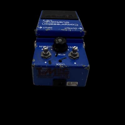 Boss CS-2 Compression Sustainer (Black Label) 1981 - 1989 - Blue X4689 image 2