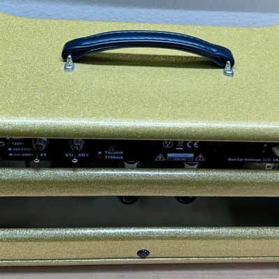 Bad Cat Hot Cat 30R - Custom Shop Gold Sparkle Cabinet image 9