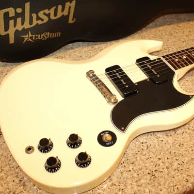 VOS GIBSON CUSTOM SG SPECIAL p90 POLARIS WHITE w/ gibson custom shop case image 2
