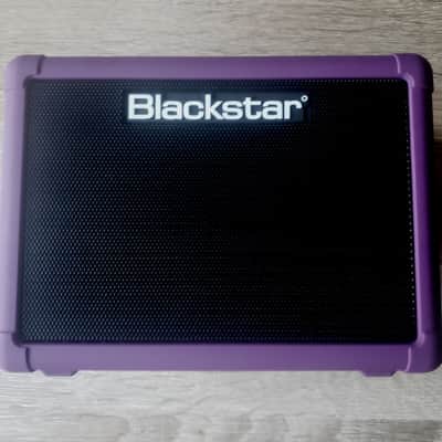 Hand-modified Blackstar Fly 3W purple guitar amplifier combo with vari-speed chorus image 4