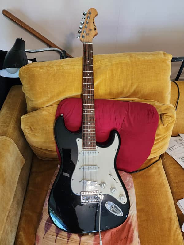 Aria STG 003 Strat Copy - Black 2000s image 1
