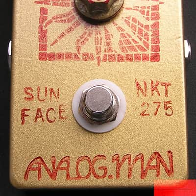 2006 Analog Man Sunface White Dot NKT 275 Germanium Sun Dial Gold image 6