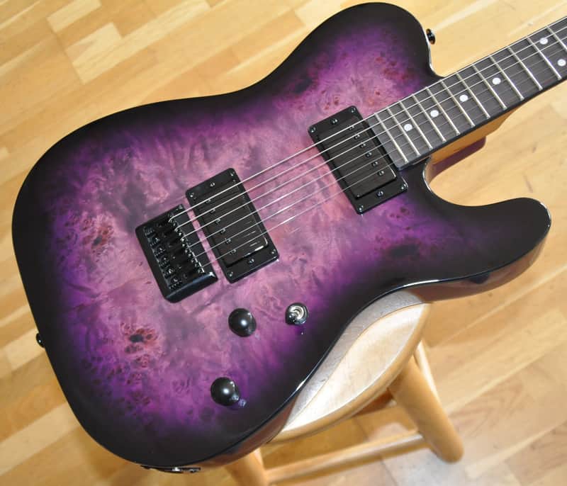 SCHECTER PT Standard PBB Purple Burst Burl / Telecaster type / ST25110052 image 1