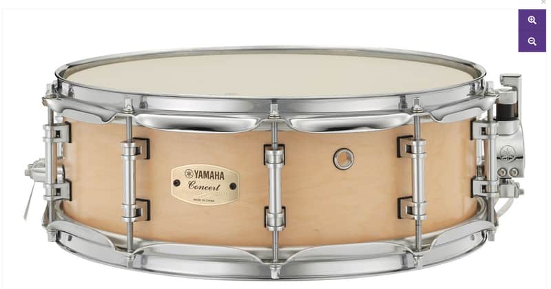 Yamaha CSMAII 14"x 5", Satin Maple, 8 Ply Maple Concert Snare Drum, Mint Condition image 1