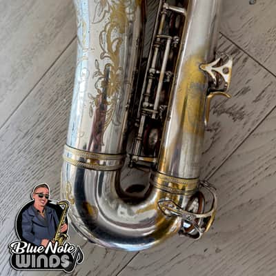 1938 Selmer Balanced action alto saxophone- Original Silver plate w/ Full engraving & Premium Overhaul! image 3