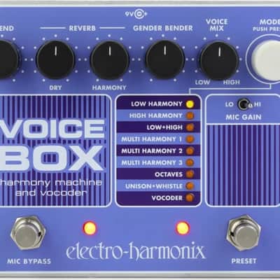 Electro-Harmonix Voice Box Vocal Harmony/Vocoder Vocal Effects Pedal image 1