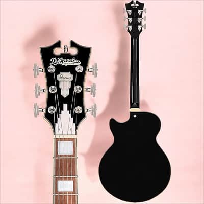D'Angelico Premier SS Single Cutaway w/ stop-bar tailpiece, Black* w/ DAPSSSBKNS image 4