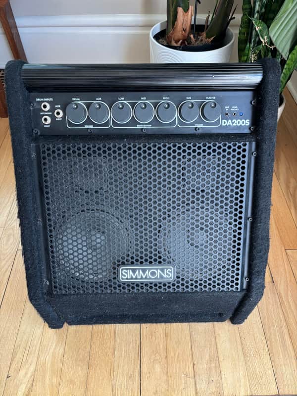 Simmons DA200S Electronic Drum Set Monitor 2010s - Black image 1