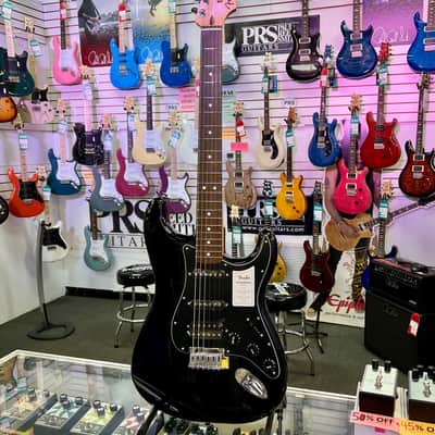 Fender Standard Stratocaster HSS, Laurel Fingerboard, Black Pickguard, Black 2026 image 1