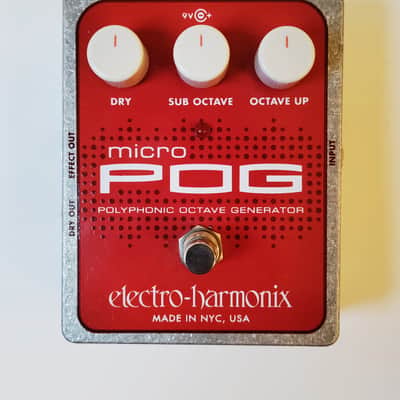 Electro-Harmonix Micro POG Polyphonic Octave Generator 2007 - Present - Red / Gray image 1