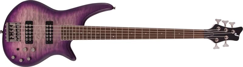 Jackson JS Series Spectra JS3QV 5-String Electric Bass Guitar, Purple Phaze image 1