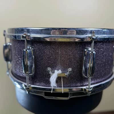 Slingerland Hollywood Ace 5.5x14" 8-Lug Snare Drum 1960 Smokey Sparkling Pearl image 4