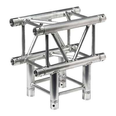 Global Truss SQ-4129 F34 12" Square Truss 1.64'/0.5m 3-Way T-Junction