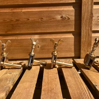 Double Bass Tuning Pegs - Fine Geared High Quality double bass Tuners - Rare - Make An Offer image 2