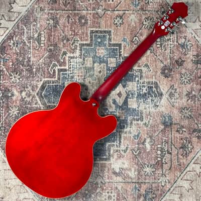 2011 Epiphone Dot LH/CH Left Handed Cherry Semi Hollowbody ES Electric Guitar W/ Hardshell Case! image 4