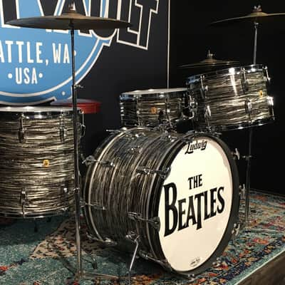 Ludwig Ringo, Original 1964, 22,13,16, 5.5x14, Black Oyster Pearl. Wow! image 2
