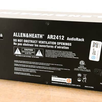 Allen & Heath AR2412 24x12 AudioRack for Qu, Avantis, and SQ Mixers CG015RY image 8