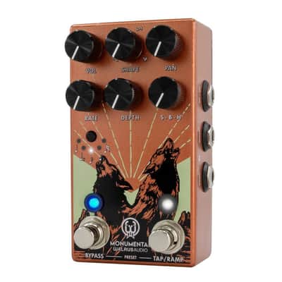 Walrus Audio Monumental Stereo Harmonic Tap Tremolo Pedal - Orange image 2