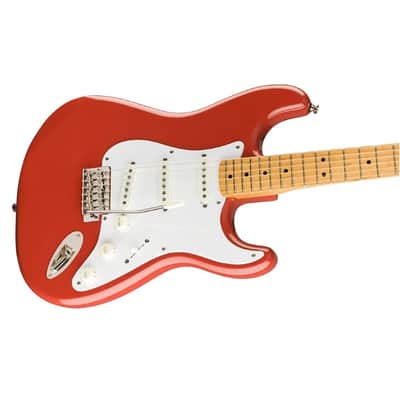 Squier Classic Vibe 50s Stratocaster Electric Guitar, with 2-Year Warranty, Fiesta Red, Maple Fingerboard image 3