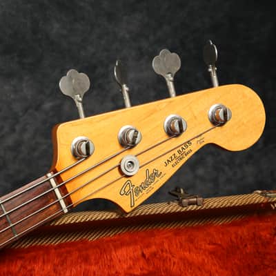 1983 Fender AVRI '62 Stack Knob Jazz Bass - Sunburst - OHSC image 4