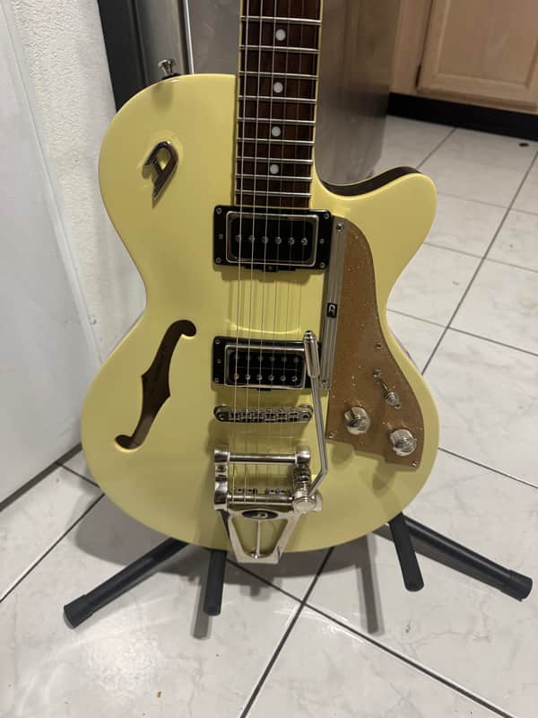 Duesenberg Starplayer TV Pearl Series Semi-Hollow Electric Guitar 2010s - Ice Pearl image 1
