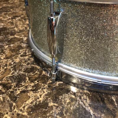 Gretsch Dixieland 5.5 x 14 3 ply Snare Late 50's - Silver Sparkle image 14