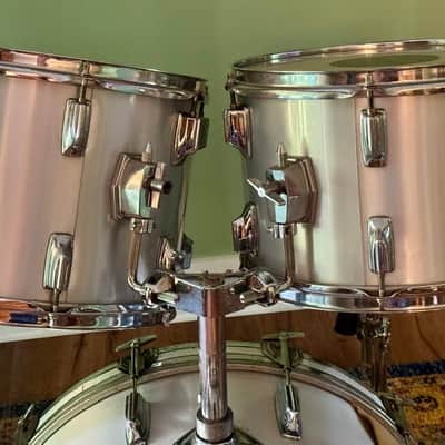 Tama Imperialstar 70's 80's Drum Set 4 Piece Silver Wrap Made in Japan image 5