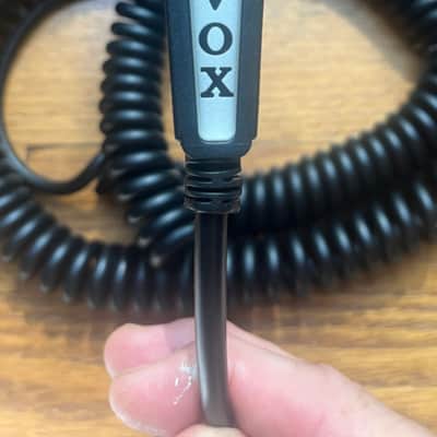 Vox VCC090BK Vintage Coiled 1/4" Straight / Angled TS Instrument Cable - 29.5' 2005 - Present - Black image 2