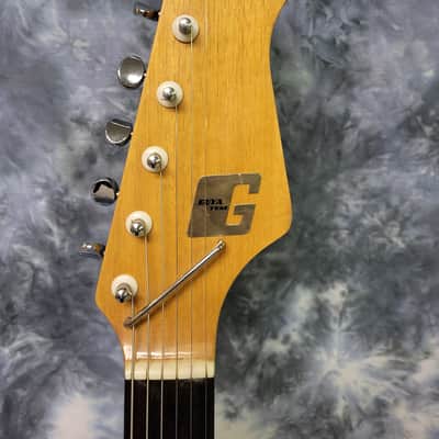 Vintage 1966 White Guyatone LG-65T Single Coil Pickups Whammy Pro Setup Gigbag image 9