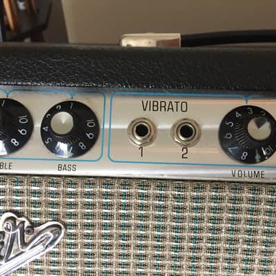 Fender Silverface Deluxe Reverb 1969 Black Tolex image 3